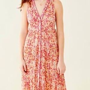 Poupette St. Barth Dresses Poupette St Barth Ivy Paneled Maxi Dress Pink Size L